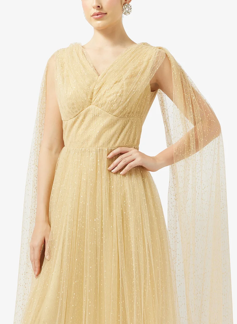 Namshi x  A-line Evening Gown With Trail for Women | Best Price UAE